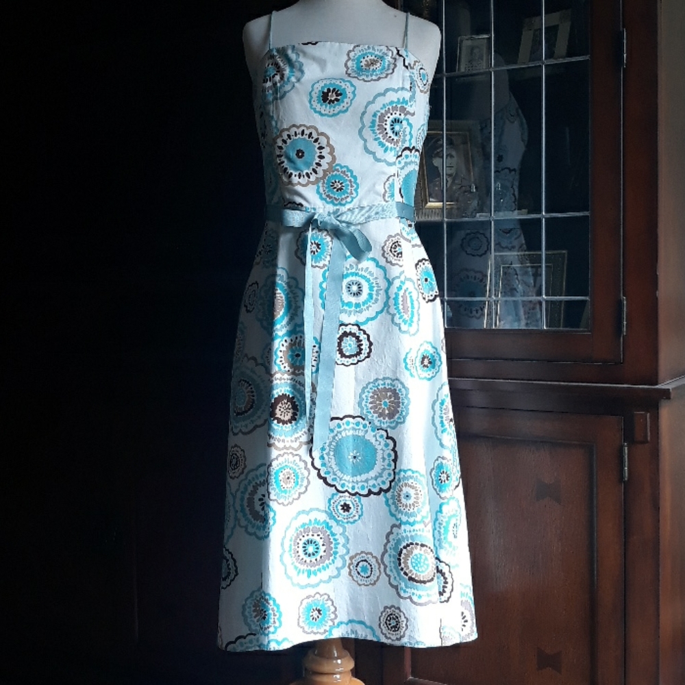 NWT Jessica Howard White and Blue Sundress